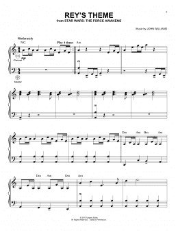 page one of Rey's Theme (Accordion)
