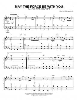 page one of May The Force Be With You (from Star Wars: A New Hope) (Accordion)