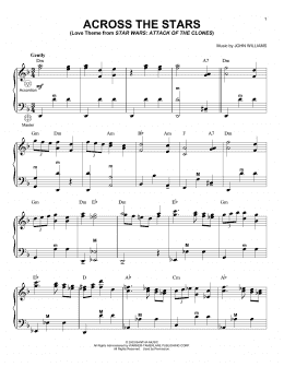 page one of Across The Stars (from Star Wars: Attack of the Clones) (Accordion)