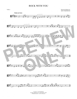 page one of Rock With You (Viola Solo)