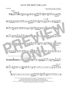 page one of Save The Best For Last (Trombone Solo)