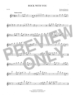 page one of Rock With You (Flute Solo)