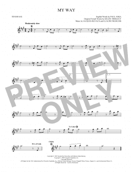 page one of My Way (Tenor Sax Solo)