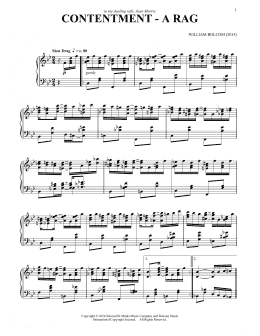 page one of Contentment - A Rag (Piano Solo)