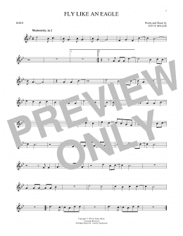 page one of Fly Like An Eagle (French Horn Solo)