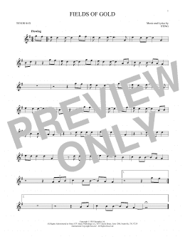 page one of Fields Of Gold (Tenor Sax Solo)