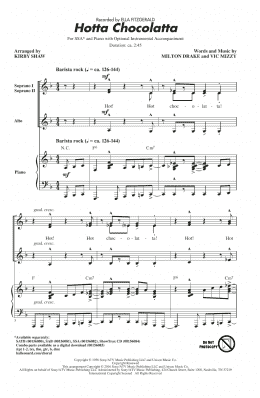 page one of Hotta Chocolatta (SSA Choir)