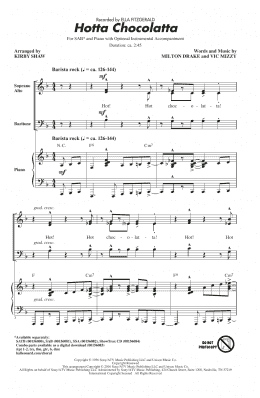 page one of Hotta Chocolatta (SAB Choir)