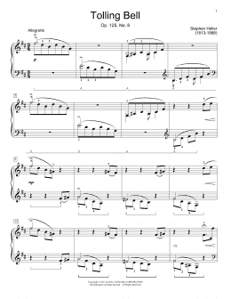 page one of The Tolling Bell, Op. 125, No. 8 (Educational Piano)