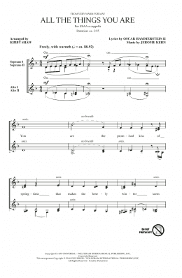 page one of All The Things You Are (arr. Kirby Shaw) (SSA Choir)