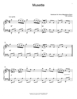 page one of Musette in D Major (Educational Piano)