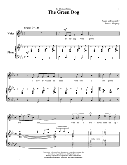 page one of The Green Dog (Piano & Vocal)