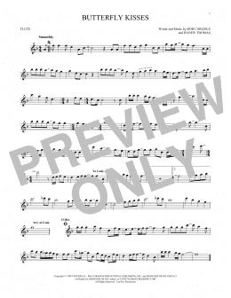 page one of Butterfly Kisses (Flute Solo)