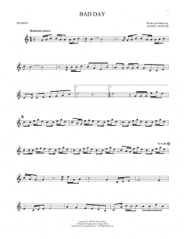 page one of Bad Day (Trumpet Solo)