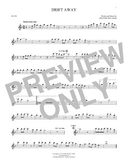 page one of Drift Away (Flute Solo)