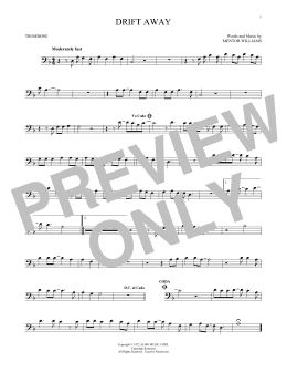 page one of Drift Away (Trombone Solo)