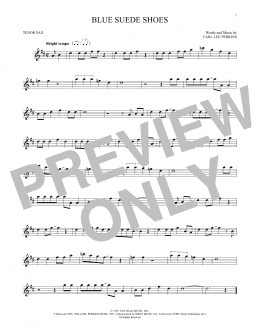page one of Blue Suede Shoes (Tenor Sax Solo)