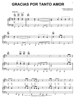 page one of Gracias Por Tanto Amor (Piano, Vocal & Guitar Chords (Right-Hand Melody))