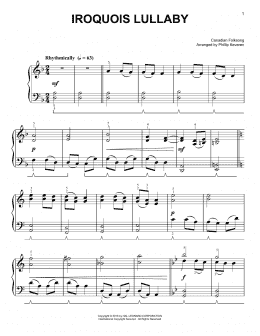 page one of Iroquois Lullaby (Easy Piano)