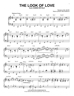 page one of The Look Of Love [Jazz version] (arr. Brent Edstrom) (Piano Solo)