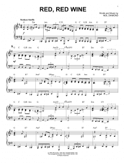 page one of Red, Red Wine [Jazz version] (arr. Brent Edstrom) (Piano Solo)