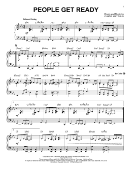 page one of People Get Ready [Jazz version] (arr. Brent Edstrom) (Piano Solo)