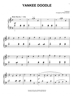 page one of Yankee Doodle (Easy Piano)
