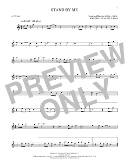 page one of Stand By Me (Alto Sax Solo)