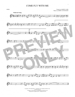 page one of Come Fly With Me (French Horn Solo)