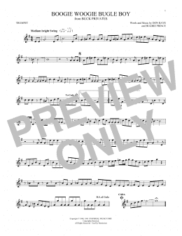 page one of Boogie Woogie Bugle Boy (Trumpet Solo)