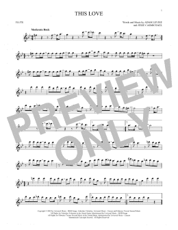 page one of This Love (Flute Solo)