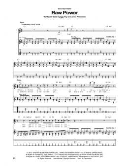 page one of Raw Power (Guitar Tab)