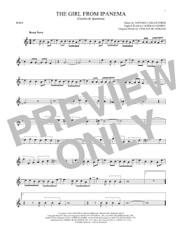 page one of The Girl From Ipanema (French Horn Solo)