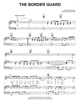 page one of The Border Guard (Piano, Vocal & Guitar Chords (Right-Hand Melody))