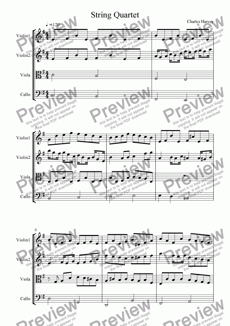 page one of String Rhapsody