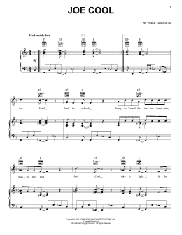 page one of Joe Cool (Piano, Vocal & Guitar Chords (Right-Hand Melody))