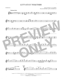 page one of Let's Stay Together (Tenor Sax Solo)