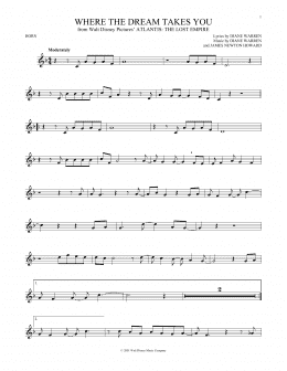 page one of Where The Dream Takes You (French Horn Solo)