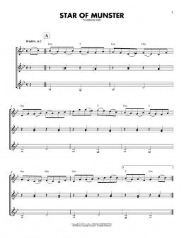 page one of Star Of Munster (Guitar Ensemble)