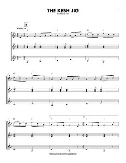 page one of The Kesh Jig (Guitar Ensemble)