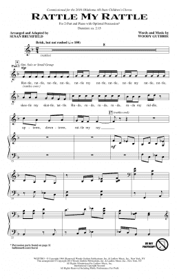 page one of Rattle My Rattle (arr. Susan Brumfield) (2-Part Choir)