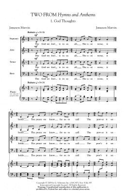 page one of Two from "Hymns and Anthems" (SATB Choir)