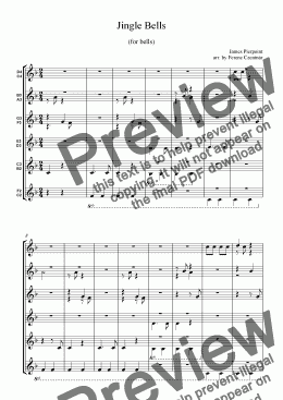 page one of Jingle Bells for handbell-ensemble