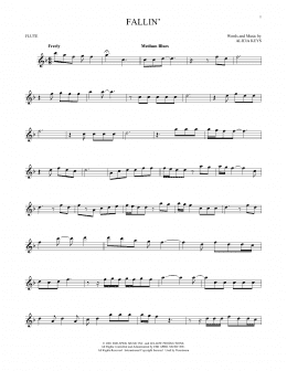 page one of Fallin' (Flute Solo)