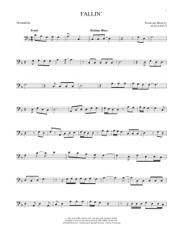 page one of Fallin' (Trombone Solo)