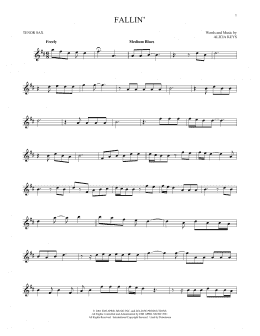 page one of Fallin' (Tenor Sax Solo)