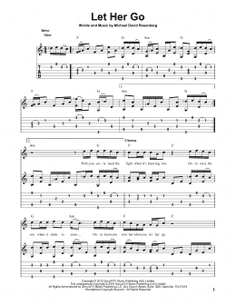 page one of Let Her Go (Solo Guitar)
