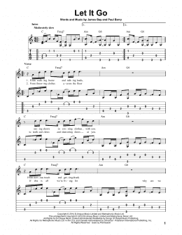page one of Let It Go (Solo Guitar)
