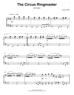 page one of The Circus Ringmaster (Piano Duet)