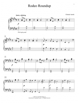 page one of Rodeo Roundup (Piano Solo)